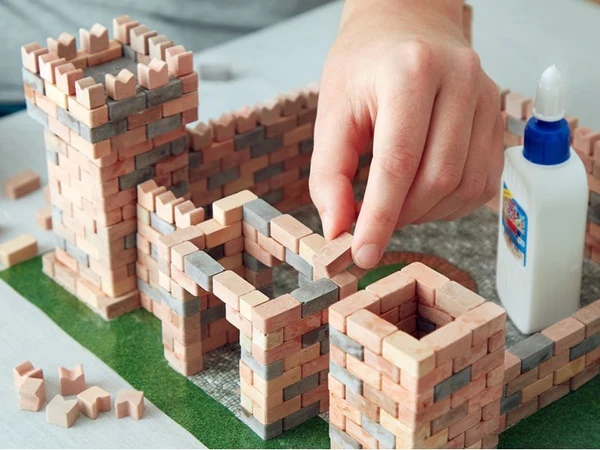 Set constructie caramizi Wise Elk - Castelul Dragonului, 1080 piese - imagine 2