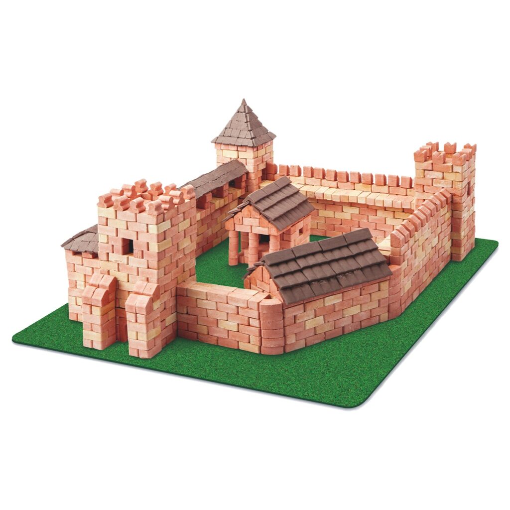 Set constructie caramizi Wise Elk - Castelul Rosu, 1800 piese reutilizabile