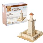 Set constructie caramizi Wise Elk - Farul din Alexandria, 970 piese reutilizabile