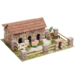 Set constructie caramizi Wise Elk - Ferma, 430 piese reutilizabile