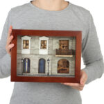 Set constructie caramizi Reducio! - mini-diorama "Apartamentul duplex", 110 piese reutilizabile