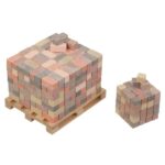 Set constructie caramizi Wise Elk - palet 70965, 300 piese reutilizabile