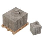 Set constructie caramizi Wise Elk - palet 70972, 330 piese reutilizabile