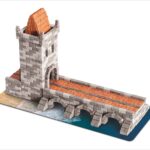 Set constructie caramizi Wise Elk - Podul, 1120 piese reutilizabile