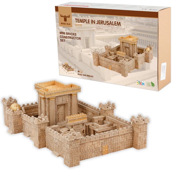 Set constructie caramizi Wise Elk - Templul din Ierusalim, 1350 piese reutilizabile