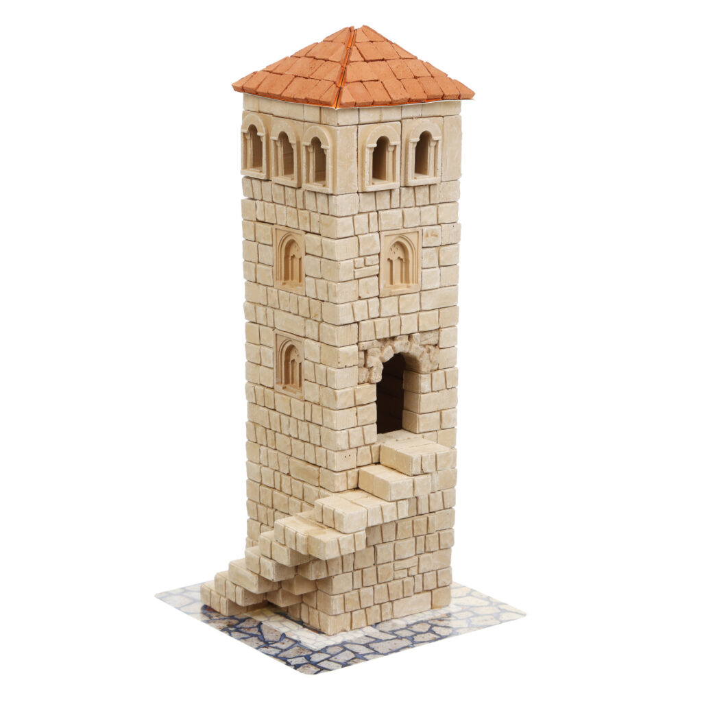 Set constructie caramizi Wise Elk - Turnul castelului, 460 piese reutilizabile