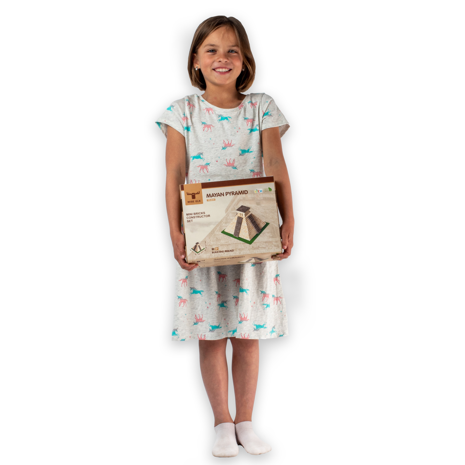 Set constructie caramizi Wise Elk - Piramida Mayasa, 750 piese reutilizabile - imagine 2