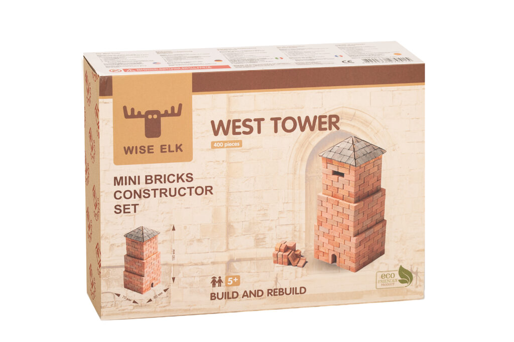 Turnul de Vest – set educativ de construcție medievală cu 400+ piese
