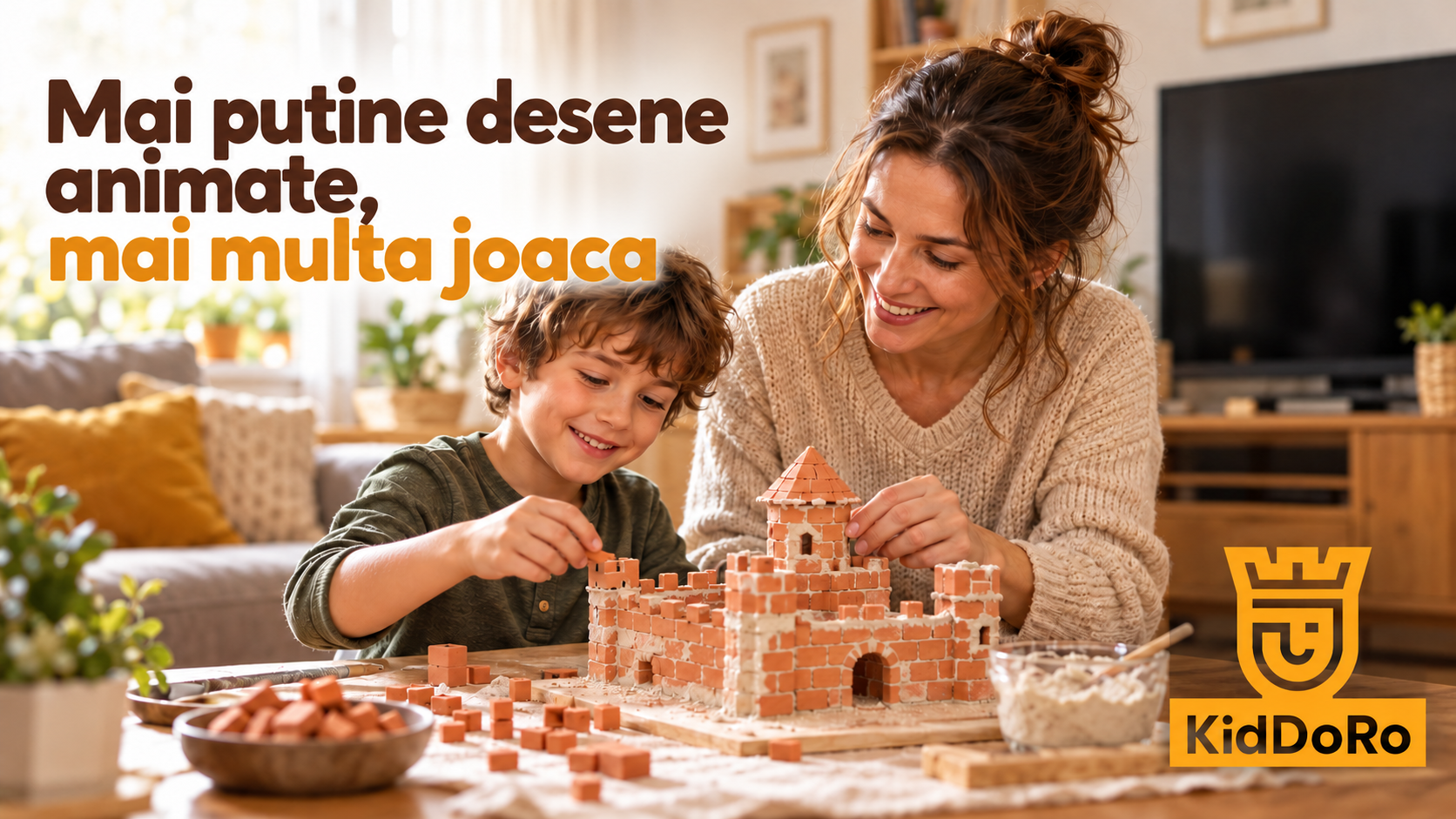 copil dependent de desene animate
