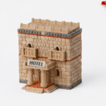 Hotel – set de construit din mini-cărămizi, 450 piese